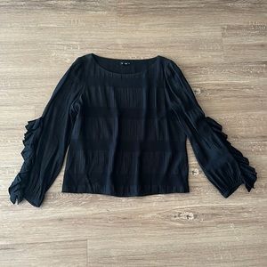 Club Monaco Ruffle Sleeve Blouse